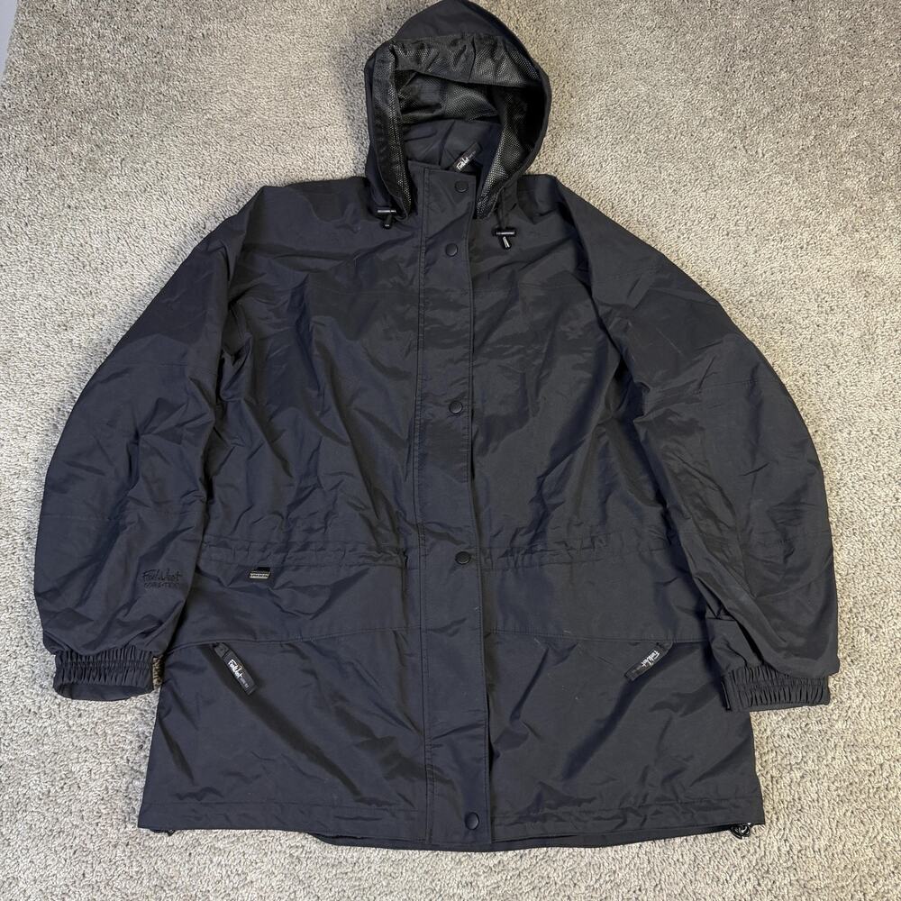 Vintage Far West Gore Tex Jacket Womens L Black Canada Made Lined Waterproof